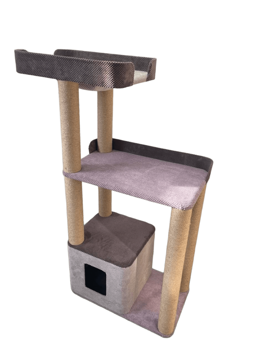 📏 Розміри:  • Нижня платформа-основа: 75х 45 см  • Середня платформа: 75х 45 см  • Верхня платформа: 120 х 45 см  • Гамак  : 45 х 45 см  • Будиночок: 40 х 40 х 45 см  • Висота (загальна): 150 см  • Висота стовпчиків1: 45 см • Висота стовпчиків2: 90 см   • Діаметр стовпчиків: 10 см   🐾 КОТЕДЖ+ Вартість: 7000 грн